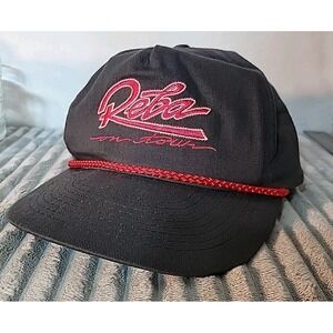 90s Vtg Reba McEntire On Tour Snapback Rope Hat Cap CMT Queen Of Country Music
